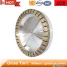 Full segmented diamond cup grinding wheel for glass edging and bevelling